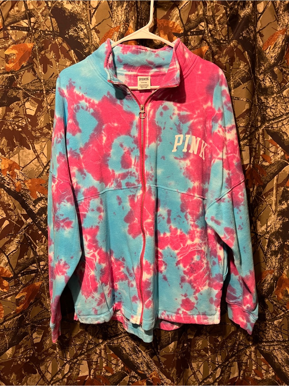 VS PINK varsity full zip sweatshirt